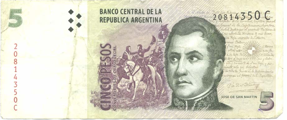 5 Аргентинских песо